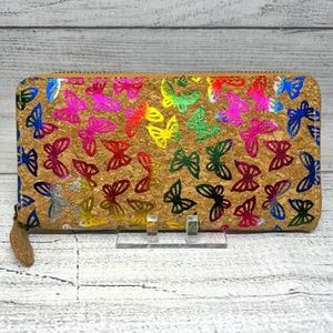 Butterfly Pattern Cork Wallet